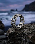 Men's Minimalist Stainless Steel Layered Ring – Stackable Street Style