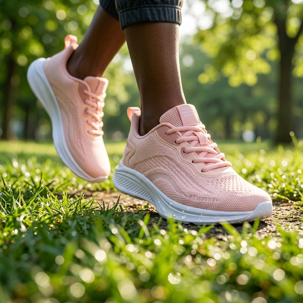 Women's Shock-Absorbing Lightweight Mesh Running Sneakers
