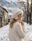 Women's Suede Ear-Flap Fisherman Hat - Thickened Plush Lined Winter Bucket Hat