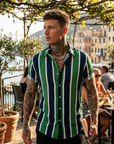 Men's Floral Print Short Sleeve Shirt – Loose Fit Summer Style