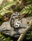 Men's Minimalist Stainless Steel Layered Ring – Stackable Street Style