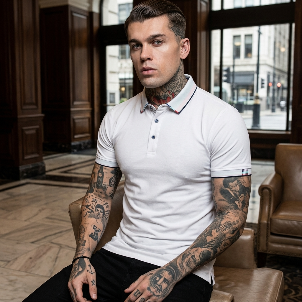 Men's Ice Silk Short Sleeve Polo Shirt – Slim Fit