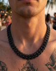 Men's Hip-Hop Full Diamond Cuban Chain Necklace