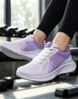 Women's Shock-Absorbing Lightweight Mesh Running Sneakers