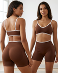 Women's Seamless Yoga Sportswear Set – Crop Top & Leggings