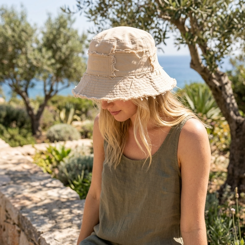Women's Wide Brim Bucket Hat – UV Protection Dome Cap