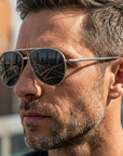 Men's Pure Titanium Sunglasses – Foldable Sports Shades