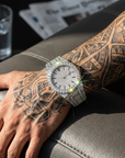 Men's Full Diamond Quartz Watch