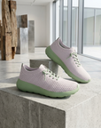 Women's Breathable Mesh Slip-On Flat Shoes – Lightweight Flyknit