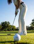 Women's Elastic Breathable Golf Flare Trousers – UPF Sun Protection