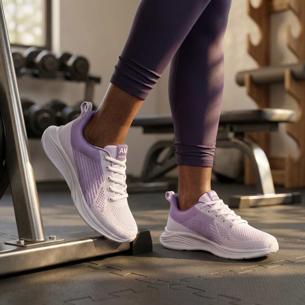 Women's Shock-Absorbing Lightweight Mesh Running Sneakers