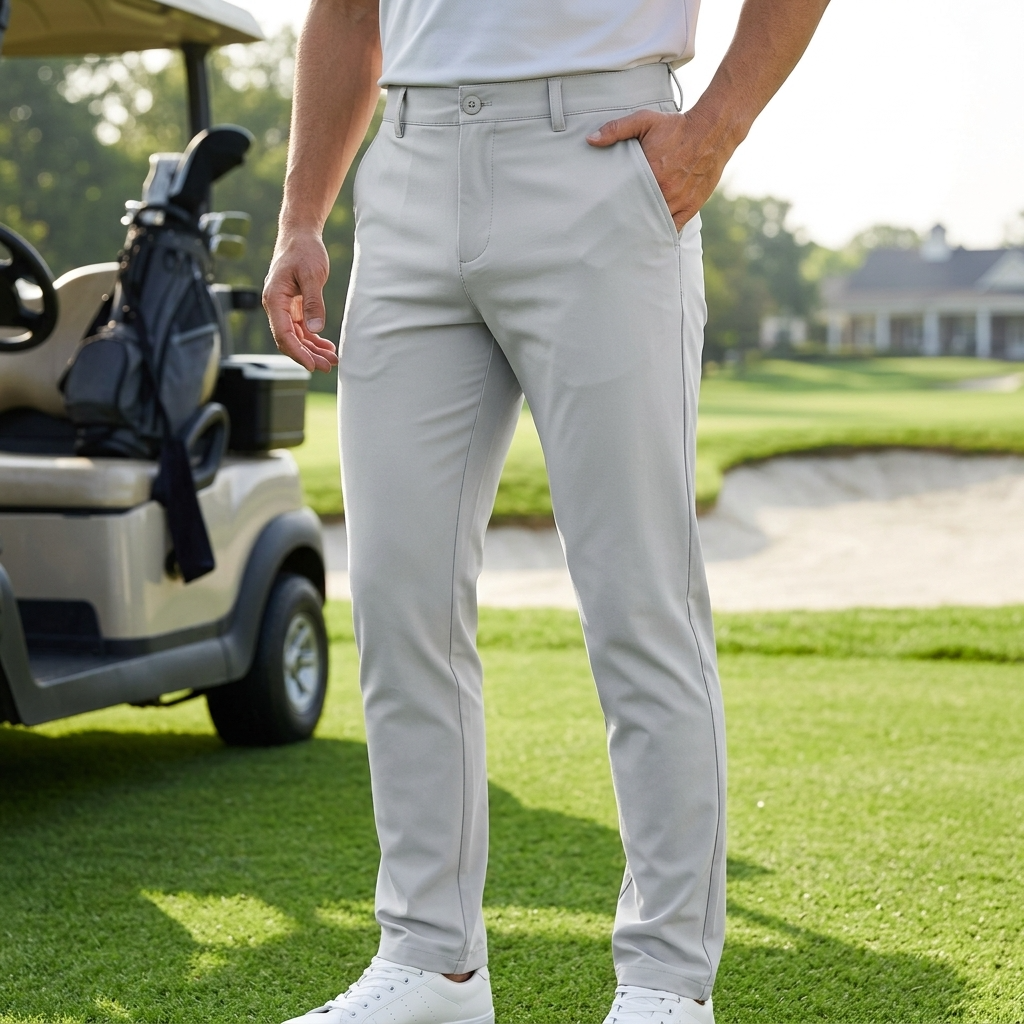 Men's Quick-Dry Breathable Golf Pants – Lightweight Straight Leg