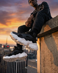 Herren High-Top Casual Sneaker mit dicker Sohle – Atmungsaktives Mesh Schnür-Streetwear Plateau-Schuhe