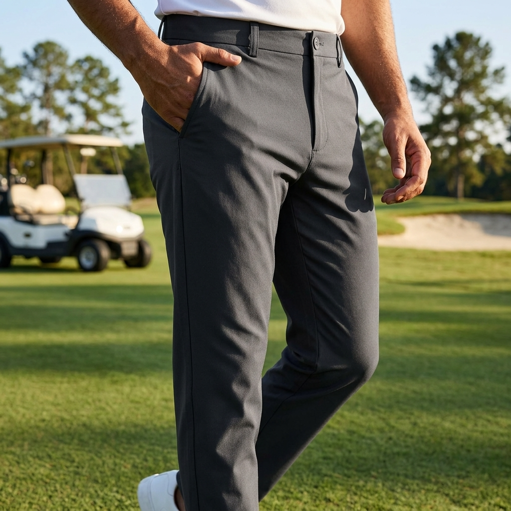 Men's Quick-Dry Breathable Golf Pants – Lightweight Straight Leg