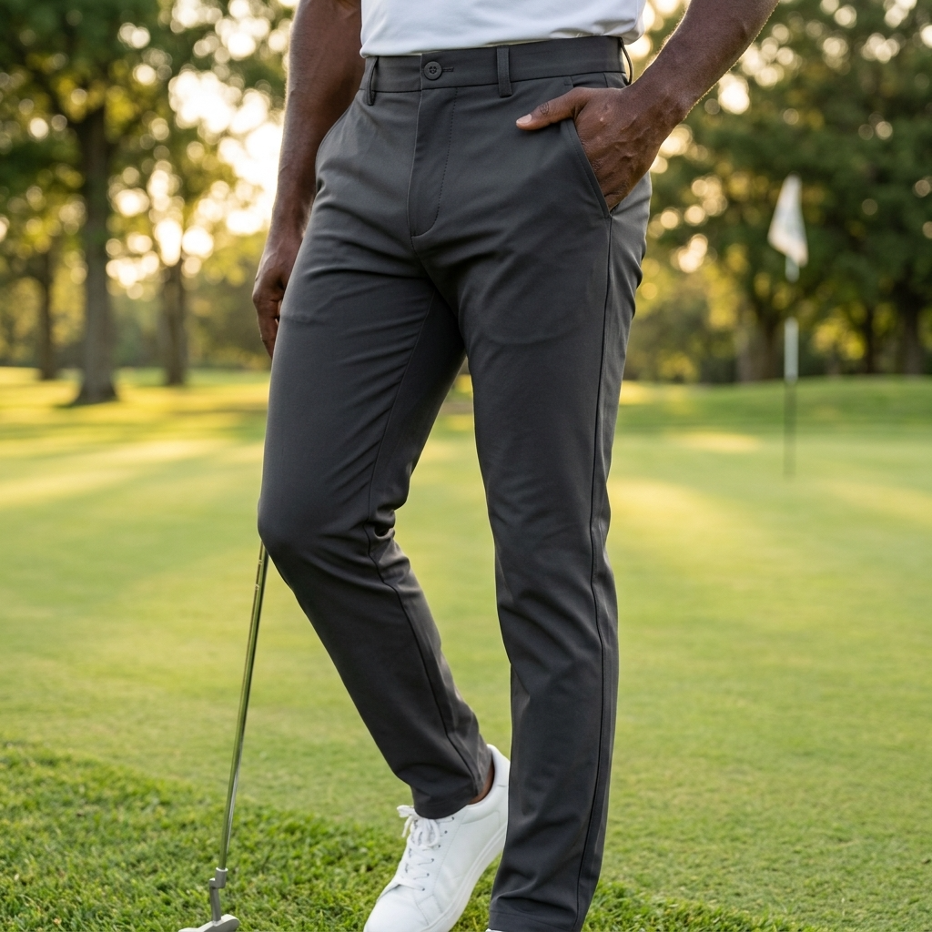 Men's Quick-Dry Breathable Golf Pants – Lightweight Straight Leg
