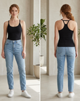 Women's Slim Fit Seamless Camisole Top – Adjustable Strap