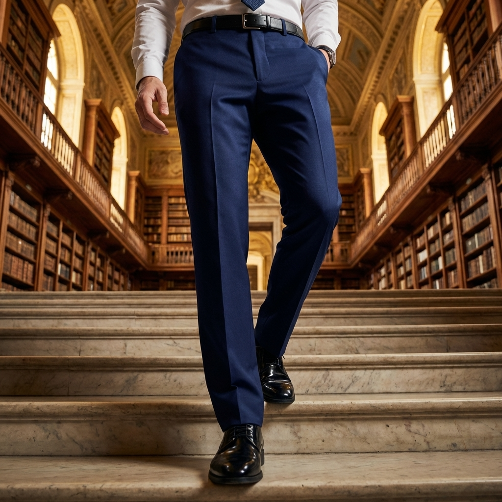 Herren Anzughose – Gerade geschnittene Business-Hose mit bequemem Sitz, knitterarmem Stoff und klassischem Bürostil