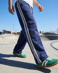 Men's Casual Wide-Leg Trousers — Fleece-Lined Drawstring Pants