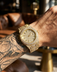 Men's Full Diamond Quartz Watch