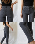 Women's High-Waist Skinny Jeans – Stretch Denim Pencil Pants