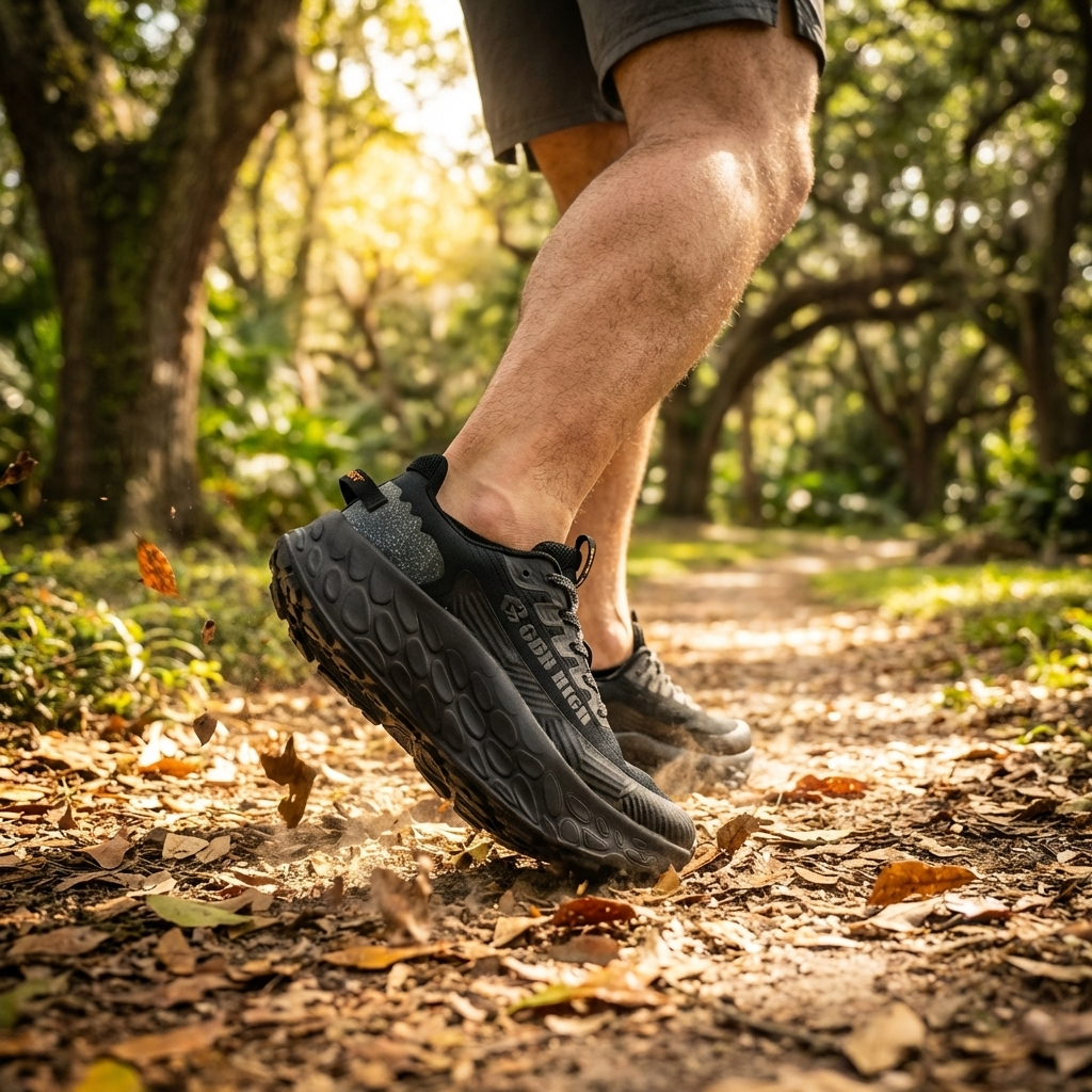 Men Sports Shoes – Lightweight Breathable Mesh Running Sneakers with Shock Absorption &amp; Height Increase