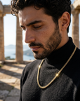 Men's Titanium Steel Geometric Chain Necklace