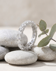 Moissanitring aus Sterlingsilber mit Vergoldung für Damen