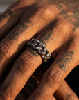 Men's Minimalist Stainless Steel Layered Ring – Stackable Street Style