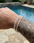 Men's Twist Chain & Cuban Link 2-Piece Bracelet Set
