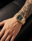 Men's Automatic Calendar Watch – Stainless Steel Mechanical Timepiece with Day-Date Display, Mineral Crystal & Waterproof Design