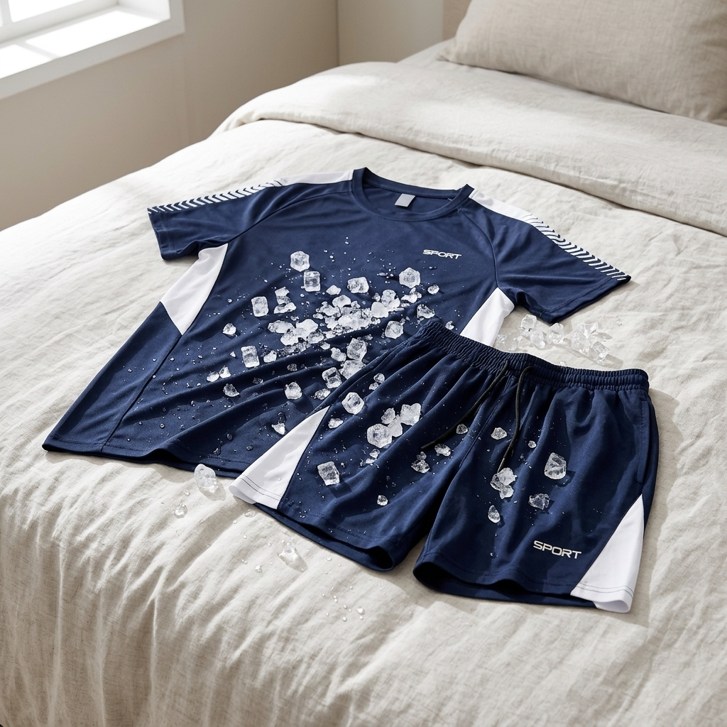 Men's Quick-Dry Sports T-Shirt &amp; Shorts Set – Moisture-Wicking Polyester Activewear