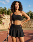 Women's Tennis Skirt & Sports Bra Set 2-Piece