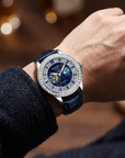 Men's Automatic Mechanical Watch – Skeleton Dial, Leather Strap & Luminous Hands, 30M Water Resistant