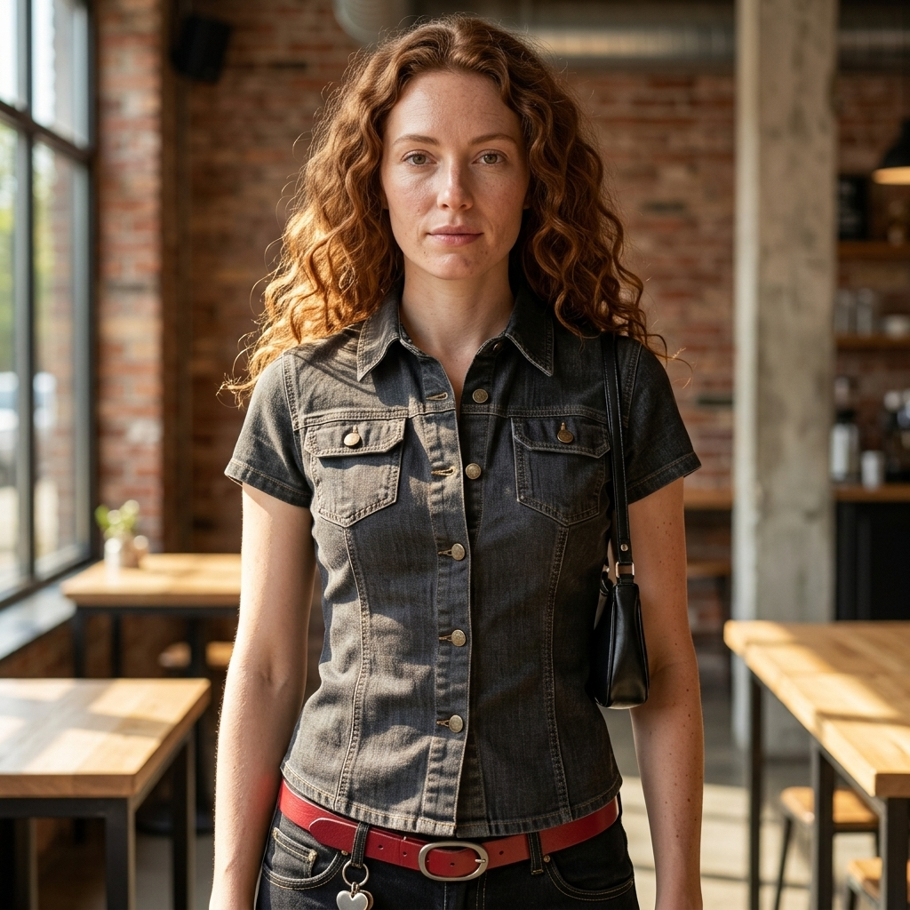 Women's Classic Slim Fit Short Sleeve Shirt – Button-Down Collar