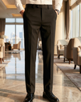 Herren Anzughose – Gerade geschnittene Business-Hose mit bequemem Sitz, knitterarmem Stoff und klassischem Bürostil