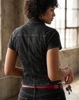 Women's Classic Slim Fit Short Sleeve Shirt – Button-Down Collar