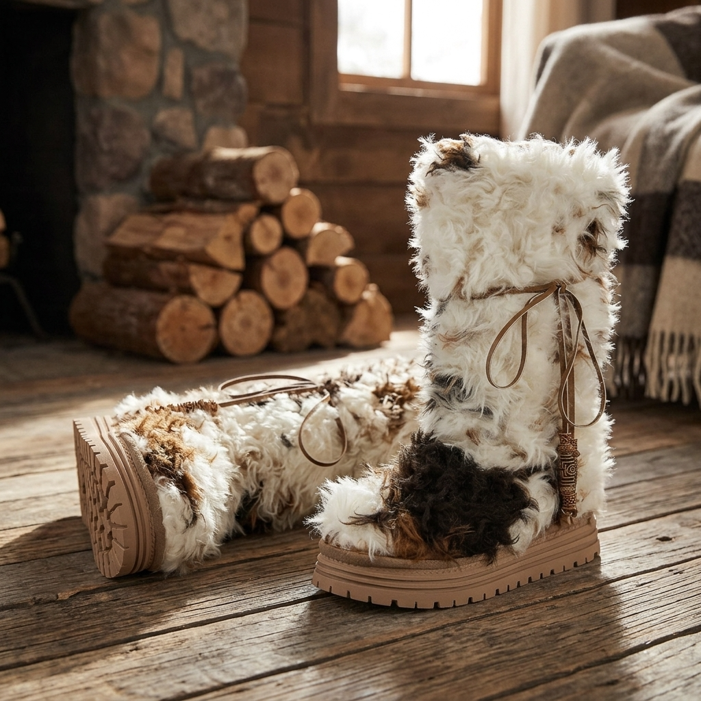 Women's Mid-Calf Snow Boots - Plush Lined, Non-Slip, Winter