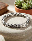Men's Geometric Woven Punk Bracelet – Electroplated Alloy Bangle