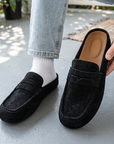 Men's Breathable Slip-On Slippers - Lightweight Flat Casual House Shoes