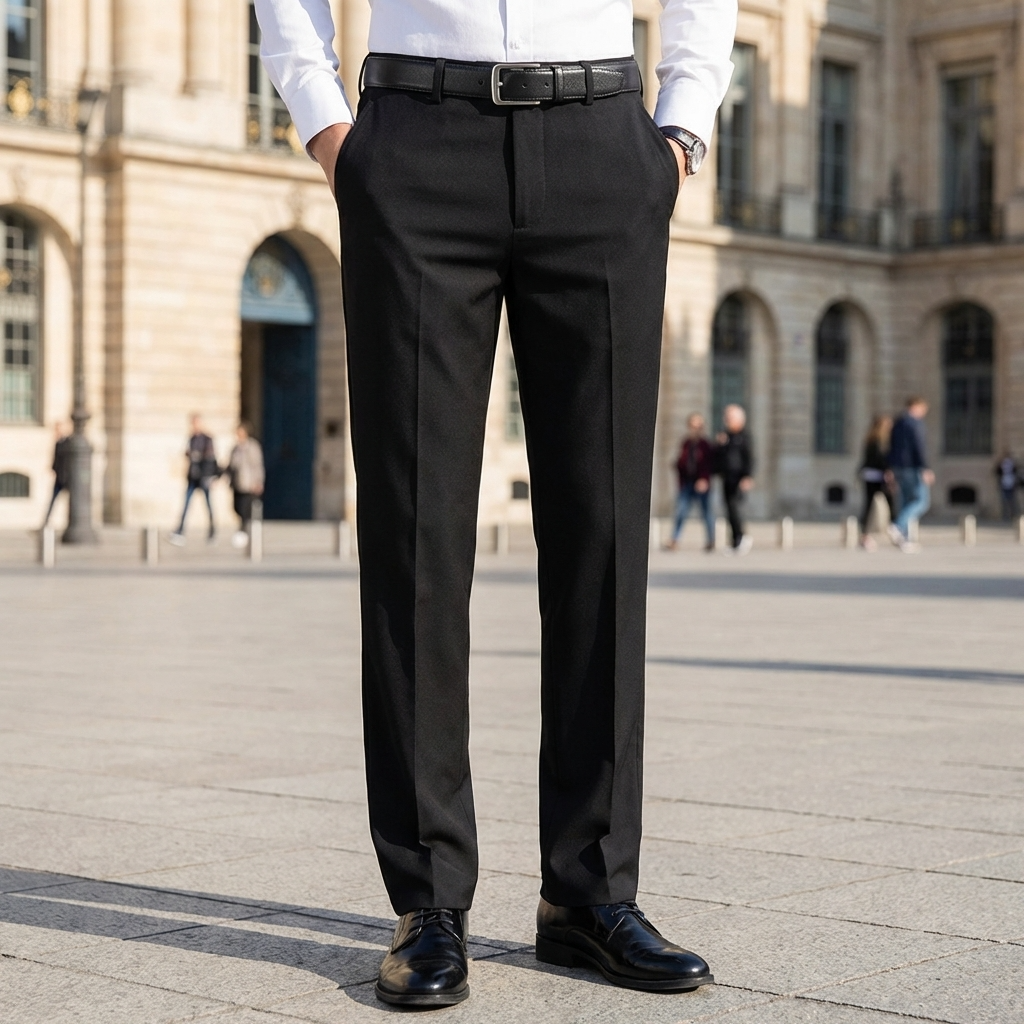 Herren Anzughose – Gerade geschnittene Business-Hose mit bequemem Sitz, knitterarmem Stoff und klassischem Bürostil