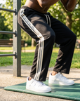 Men's Casual Wide-Leg Trousers — Fleece-Lined Drawstring Pants