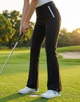 Women's Elastic Breathable Golf Flare Trousers – UPF Sun Protection