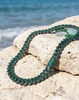 Men's Diamond-Studded Cuban Chain Necklace – Hip-Hop 12mm