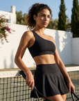 Women's Tennis Skirt & Sports Bra Set 2-Piece