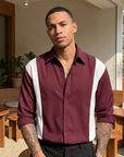 Chemise noire soyeuse et sans plis