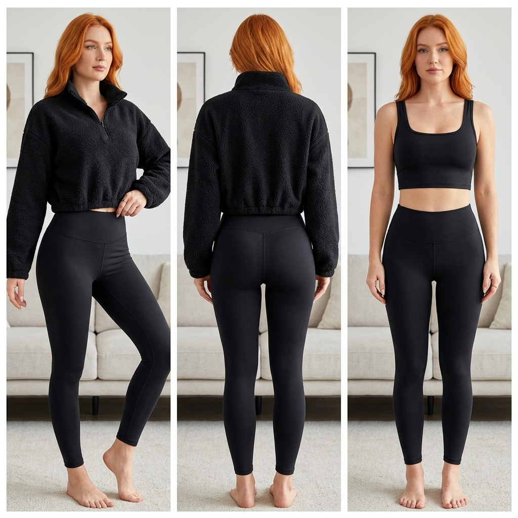 Women's Plush Fleece Sports Three-Piece Set