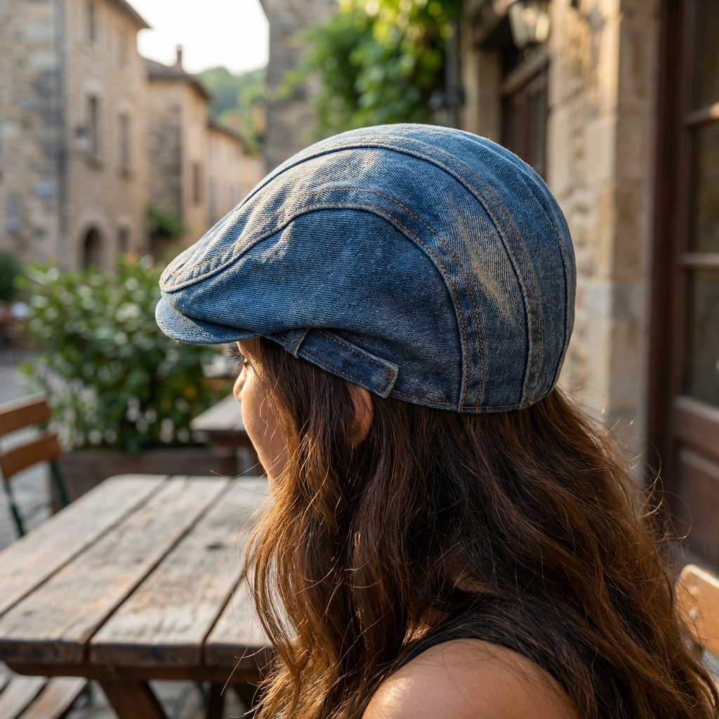 Retro Denim Baseballmütze – Vintage Washed Verstellbare Schirmmütze für Damen, 9 Farben, Einheitsgröße