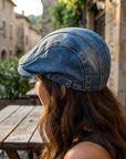 Retro Denim Baseballmütze – Vintage Washed Verstellbare Schirmmütze für Damen, 9 Farben, Einheitsgröße