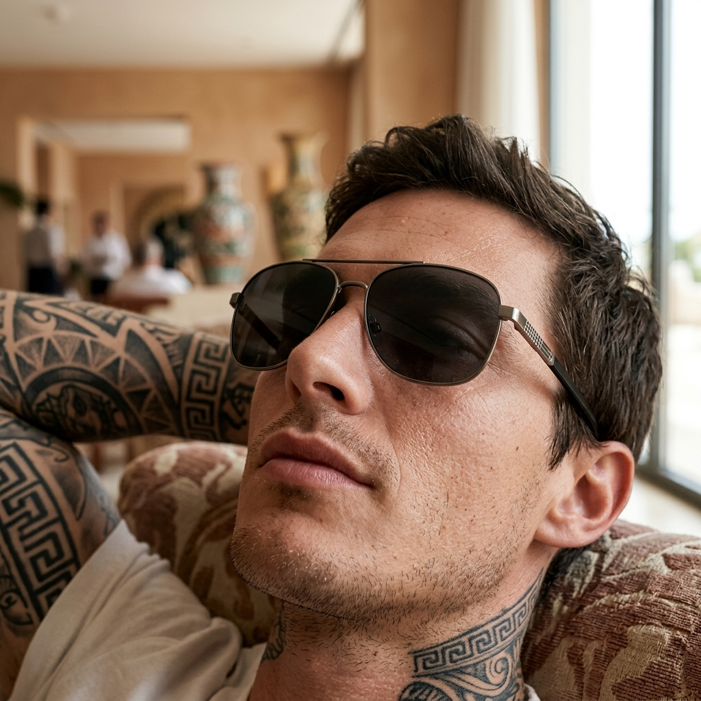 Men's Titanium Alloy Pilot Aviator Sunglasses UV400 HD Glass