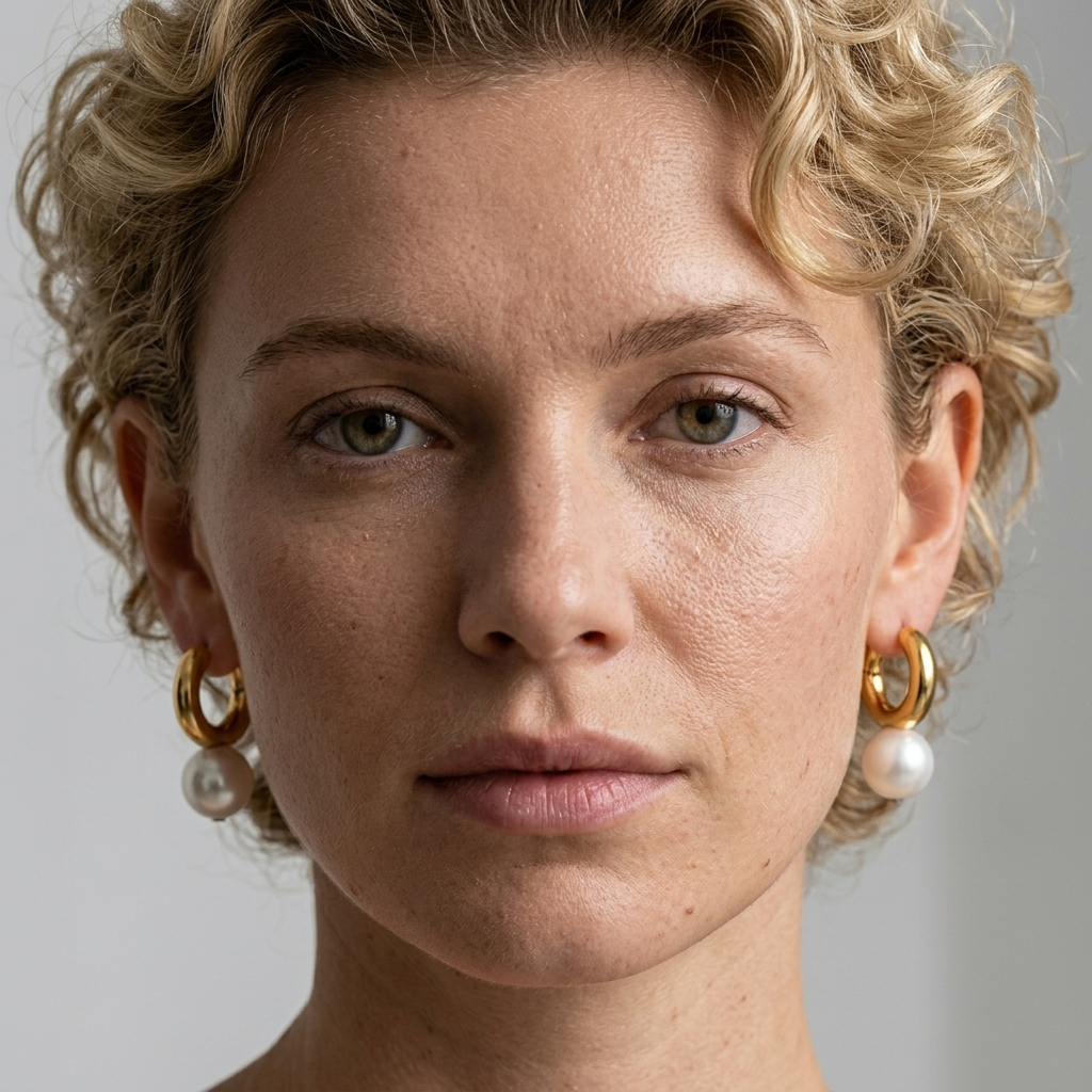 Ohrringe Damen – Kreolen mit großen Perlen, schlicht – Französischer Stil, vergoldet &amp; versilbert, minimalistisches Statement-Schmuckstück